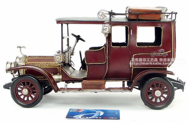 Hot Classic 1907 Rolls-royce Silver Ghost Vintage Car Model Creative Best Gift Home Bar Decoration - 4