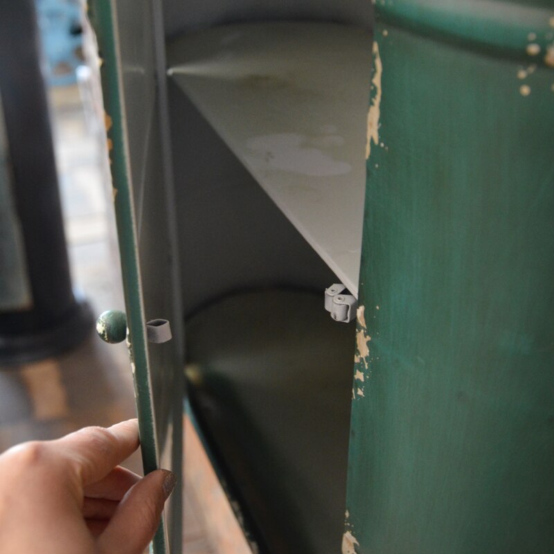 Vintage Industrial Iron Wine Rack Drum Wind Loft Bar Home Furnishing Wall Mural Decoration Storage - 5