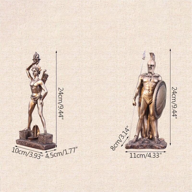 American Vintage Greek Order God Sculpture Resin French Character Abstract Prometheus Statue Home Decor Birthday Gift - 6