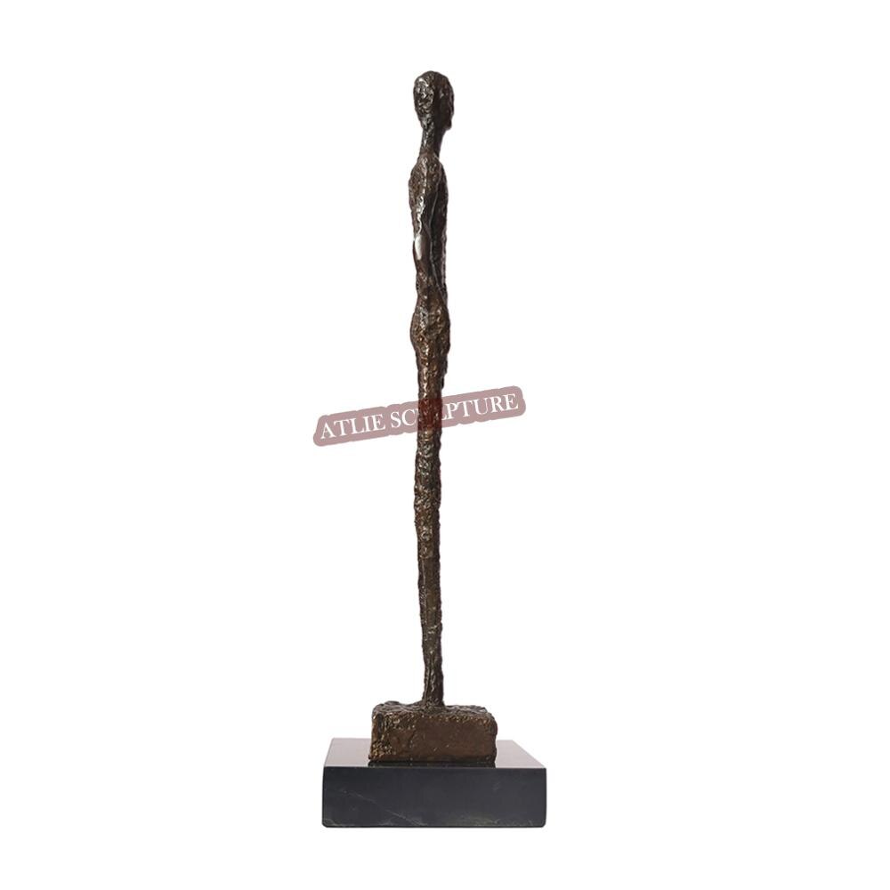 Famous Standing Woman Sculpture By Giacometti Replica Skeleton Statue Figurine Vintage Art Classical Collectible Home Decor - 5