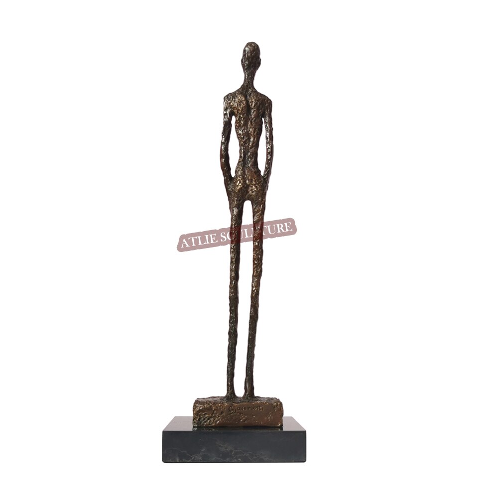 Famous Standing Woman Sculpture By Giacometti Replica Skeleton Statue Figurine Vintage Art Classical Collectible Home Decor - 4
