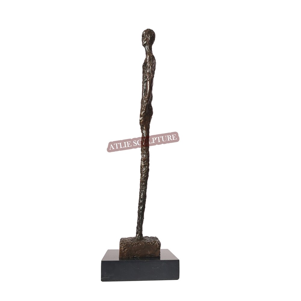 Famous Standing Woman Sculpture By Giacometti Replica Skeleton Statue Figurine Vintage Art Classical Collectible Home Decor - 3
