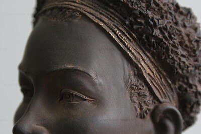 African Characters With Vintage Distressed Decorative Home Accessories American French European Country Modern Statue - 4