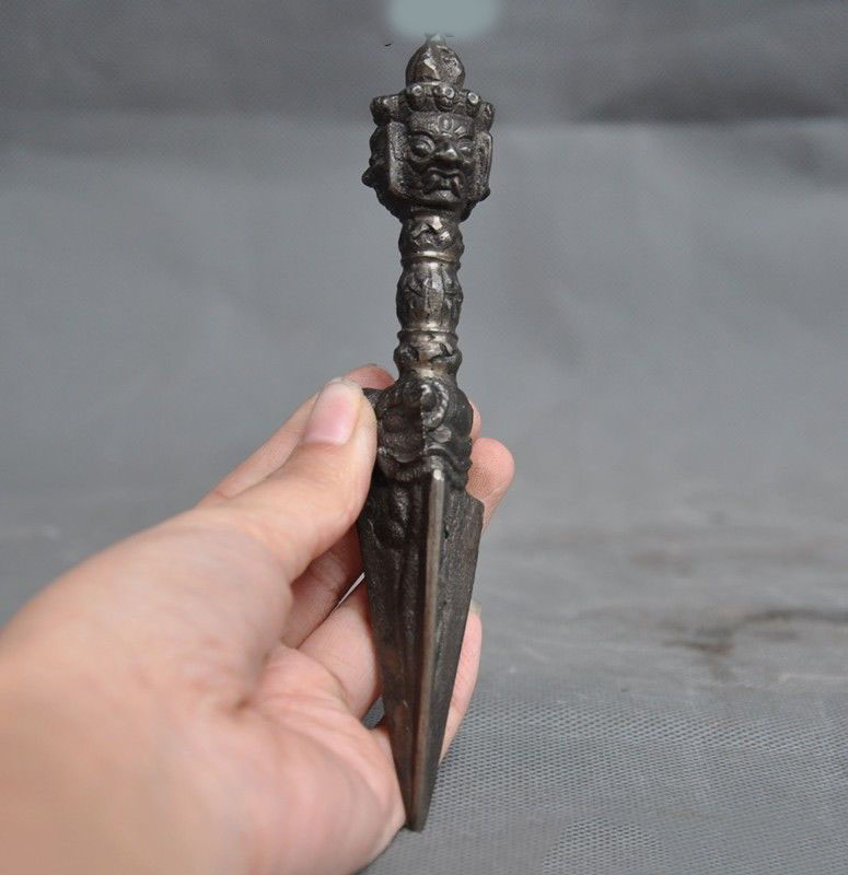 Tibetan Vajrakilaya Meteorite Iron Buddha Dagger Talisman Christmas ...