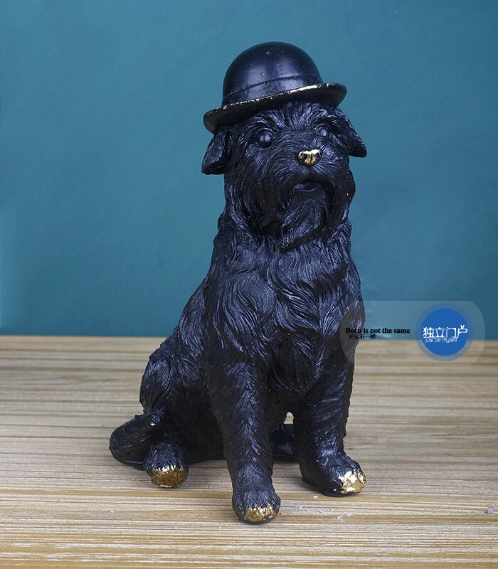 Small Resin English Bulldog Dog Figurine Home Decor Crafts Room Decoration Vintage Study Office Ornament Animal Statue - 4