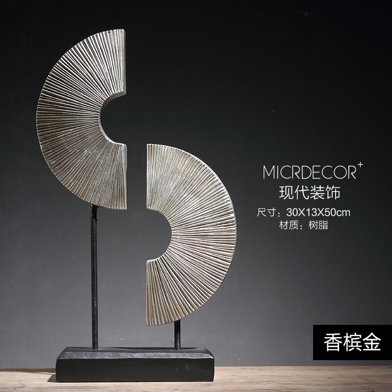 Creative Resin Vintage Art Statue Home Decor Crafts Room Decoration Objects Office Study Bookshelf Sun Figurine Ornaments Gifts - 3