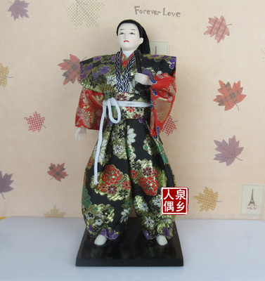 30cm Japanese Samurai Statue Doll Decorative Home Furnishing For