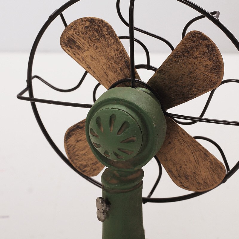 Strongwell Vintage Fan Figurines Retro Nostalgic Home Decoration Accessories Europe Antique Steampunk Decor Gifts - 5