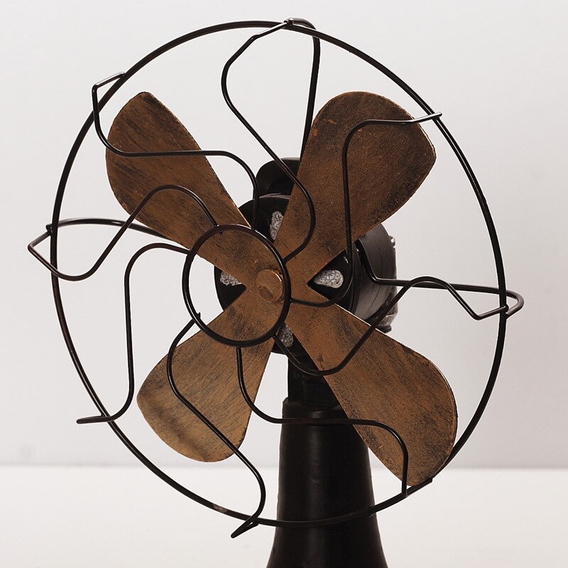 Strongwell Vintage Fan Figurines Retro Nostalgic Home Decoration Accessories Europe Antique Steampunk Decor Gifts - 4