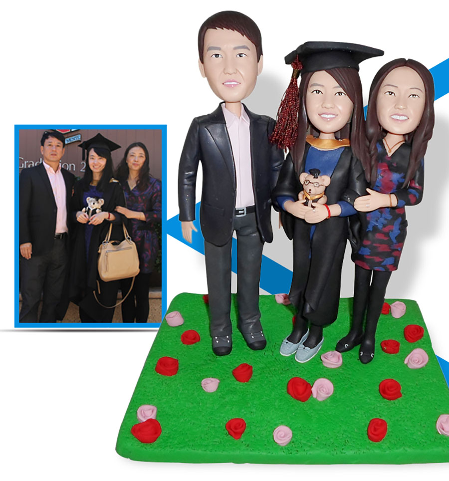 Custom Handmade Mini Clay Statue Tnsh Home Decoration Unique Graduation Ceremony Gift For Students - 11