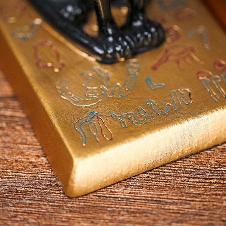 Egyptian Cat Figurine Statue Decoration Goddess Bastet Incarnation God Vintage Office Desktop Decor Craft - 6