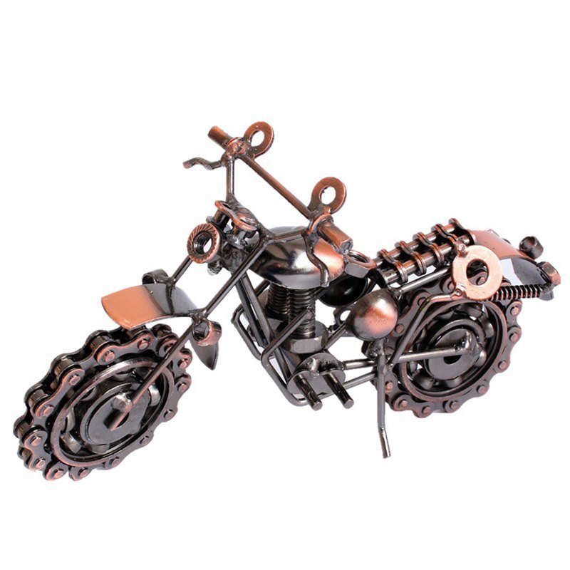 12 Styles Retro Motorcycle Model Make Of Iron Vintage Motorbike Exquisite Metal Statue For Boy Gift Office Decoration Craft - 2
