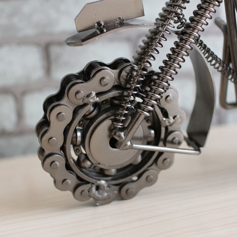 Decoration Craft Heavy Motorcycle Model Traditional Handmade Motorbike Home Decor Large Size Metal Sculpture - 5