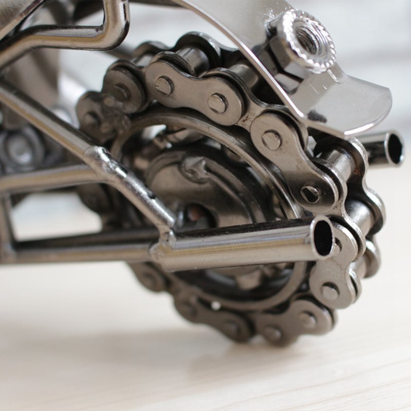 Decoration Craft Heavy Motorcycle Model Traditional Handmade Motorbike Home Decor Large Size Metal Sculpture - 4