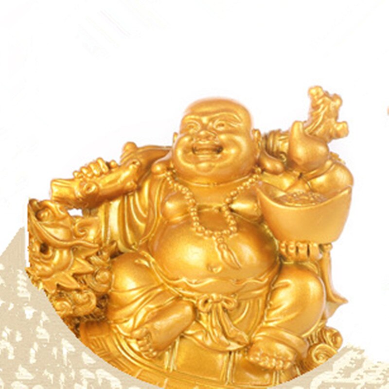 Feng Shui Laughing Buddha Statue Chinese Maitreya Money Sculpture Decorative Ornament Figurines Perfect Home Dcor Gift Qdd9848 - 3