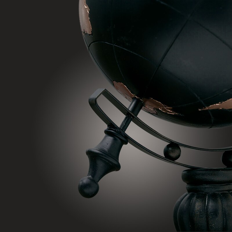 Europe Creative Resin Globe Figurines Bar Vintage Statue Home Decor Crafts Room Decoration Objects Office Retro Model - 3
