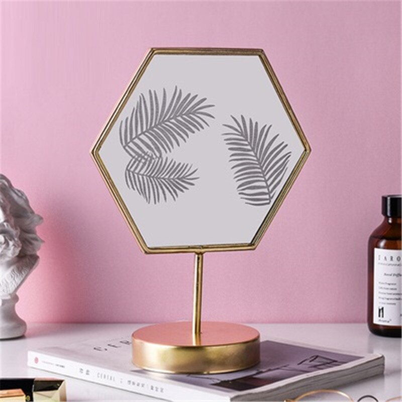 Nordic Simple Desktop Beauty Makeup Mirror With Lamp Pocket Table Type Led Light X5030 - 4