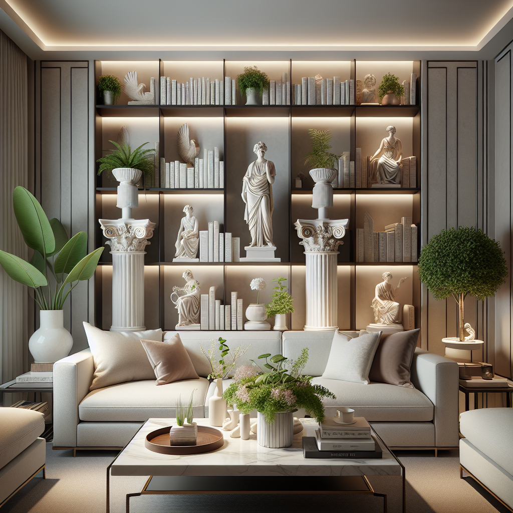 Incorporating Roman Column Figurines into Various Interior Styles  