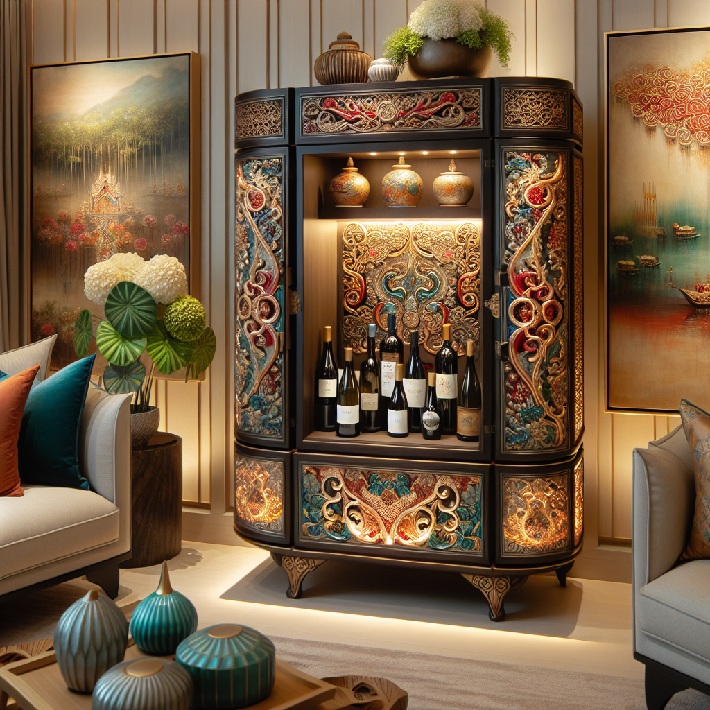 Elegant Wine Cabinets: A Fusion of Functionality and Cultural Influences  