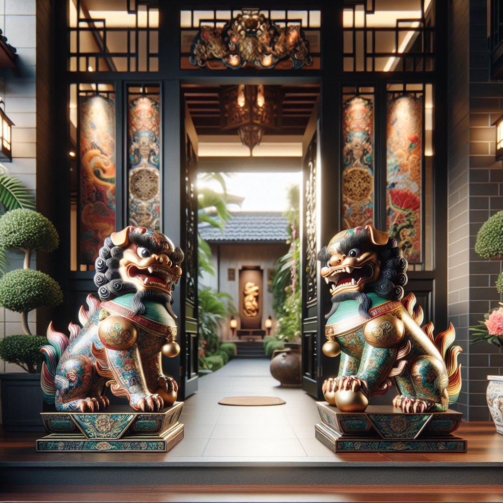 Positioning Foo Dogs: How to Incorporate Foo Dogs in Your Entrance for Good Fortune