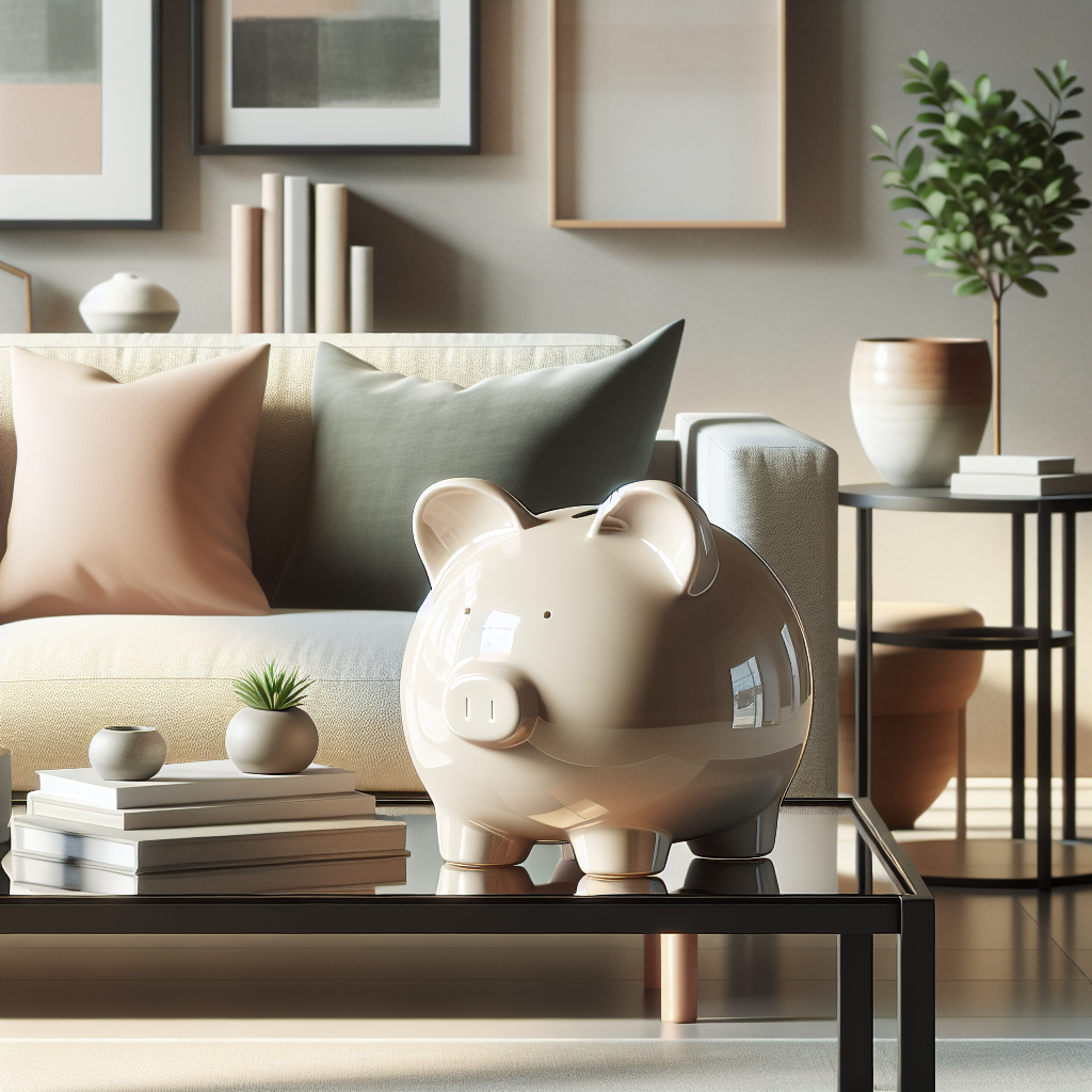 Transform Your Living Space with a Functional Piggy Bank that Enhances Your Space  