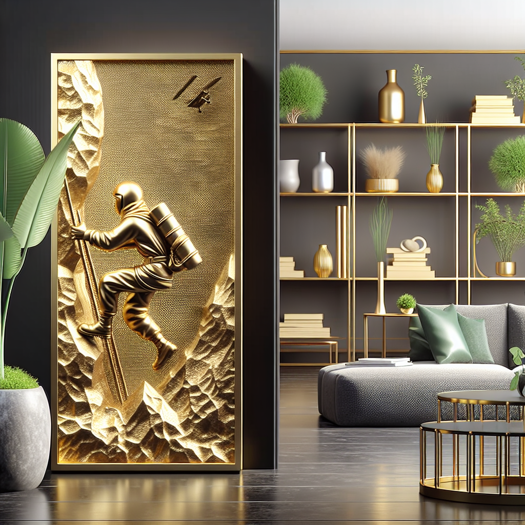 How a Decorative Gold Sculpture Embodies Adventure and Style in Your Space   How a Decorative Gold Sculpture Embodies Adventure and Style in Your Space