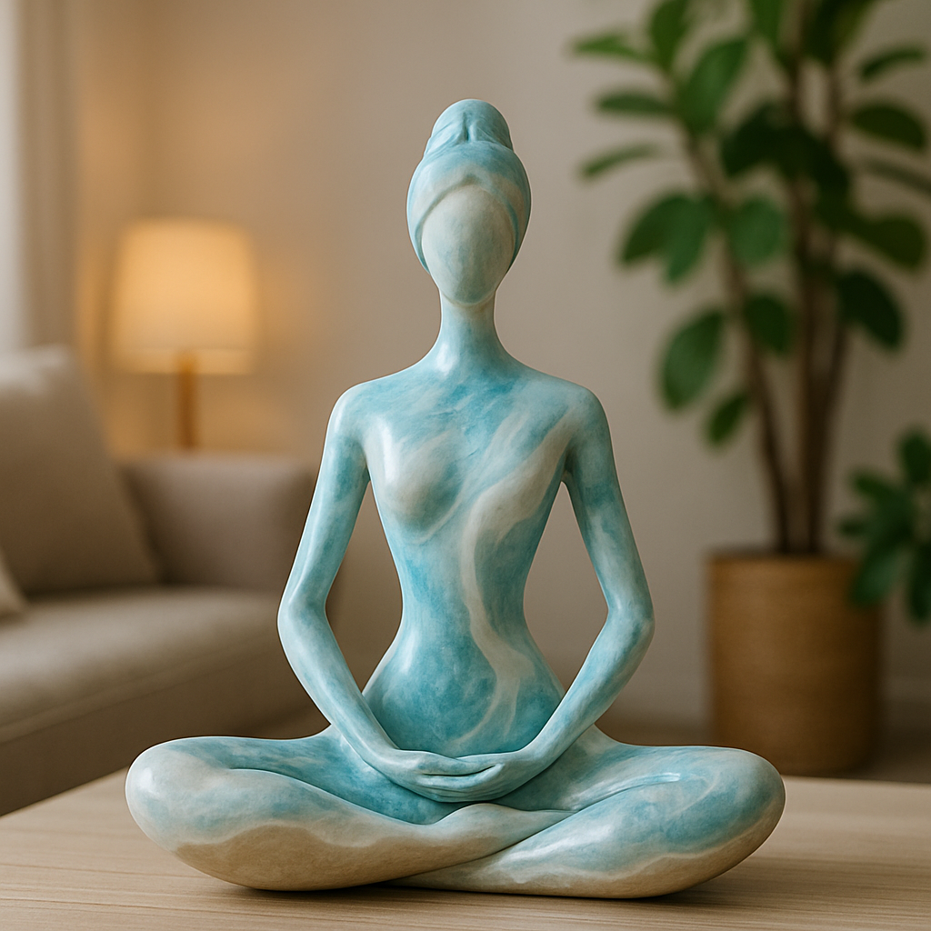 Discover the Allure of Modern Abstract Resin Yoga Sculpture for Home Decor Discover the Allure of Modern Abstract Resin Yoga Sculpture for Home Decor