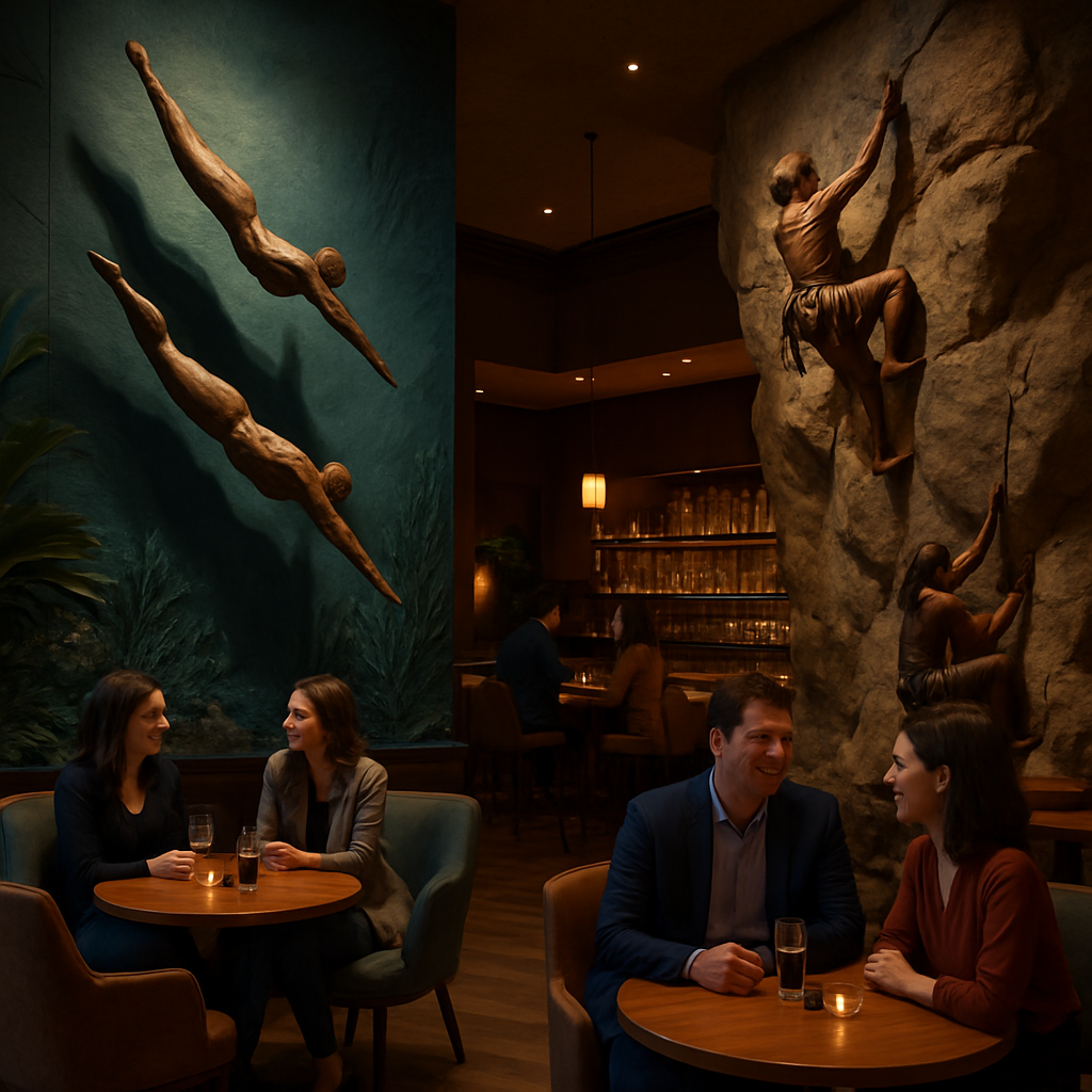 Artistic Diving Sculptures to Enhance Venue Atmosphere Artistic Diving Sculptures to Enhance Venue Atmosphere