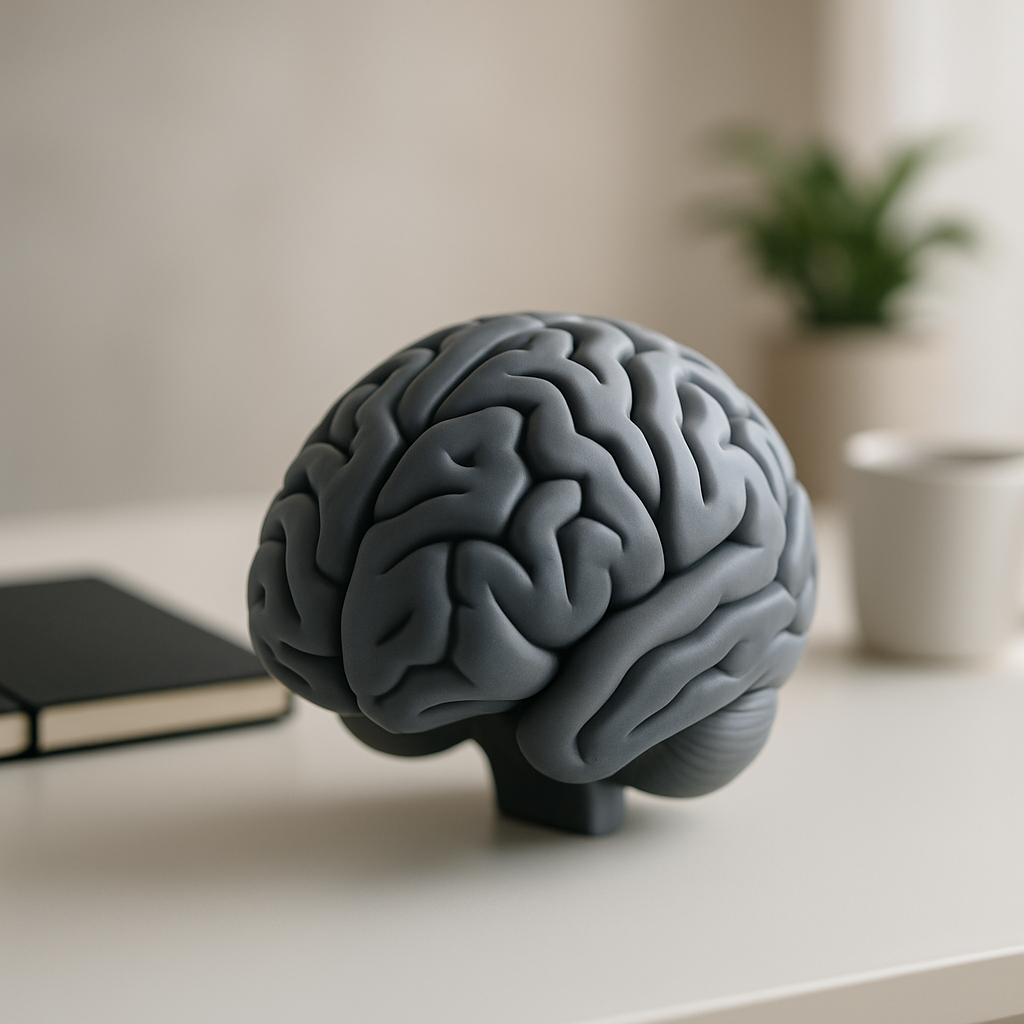 Unique Brain Sculpture: A Modern Artistic Piece for Home Decor  