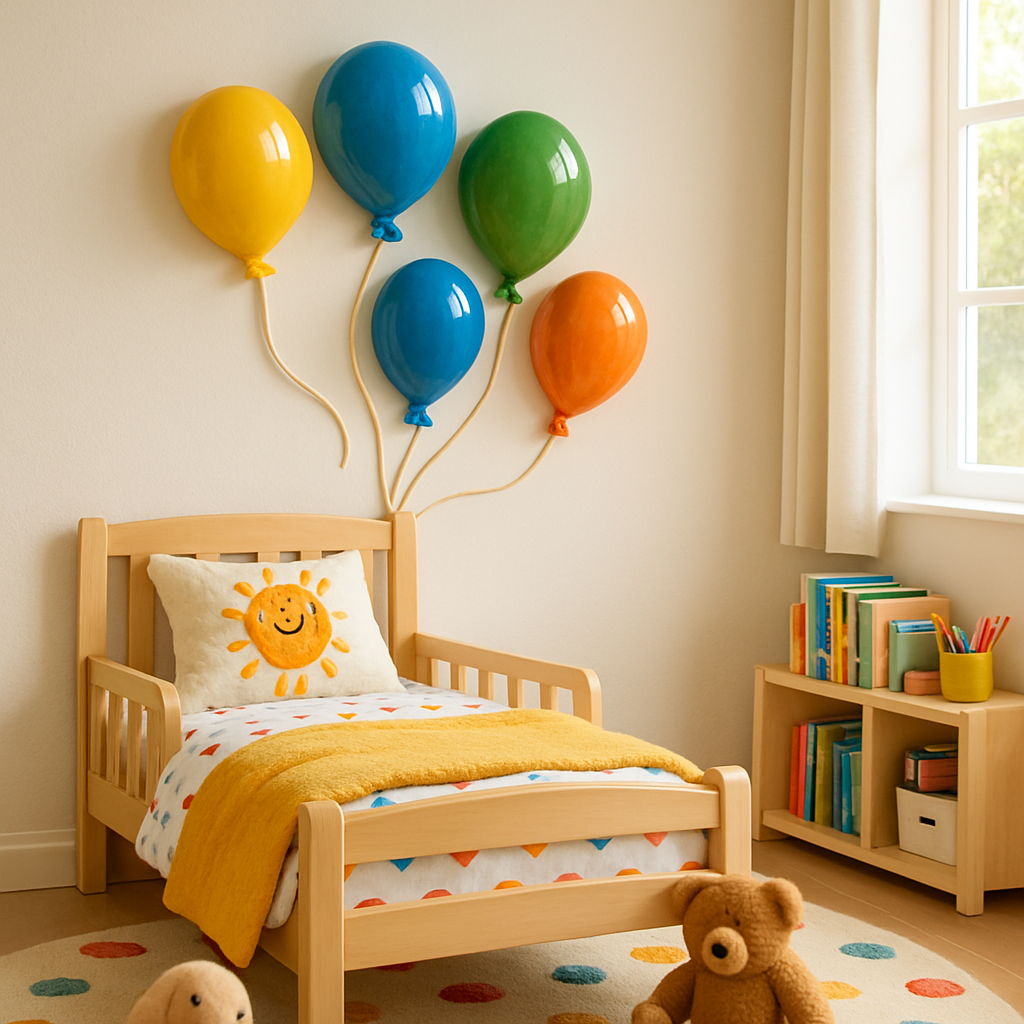 Enhance Your Child's Imagination with Cheerful Ceramic Balloon Wall Decor Enhance Your Child's Imagination with Cheerful Ceramic Balloon Wall Decor