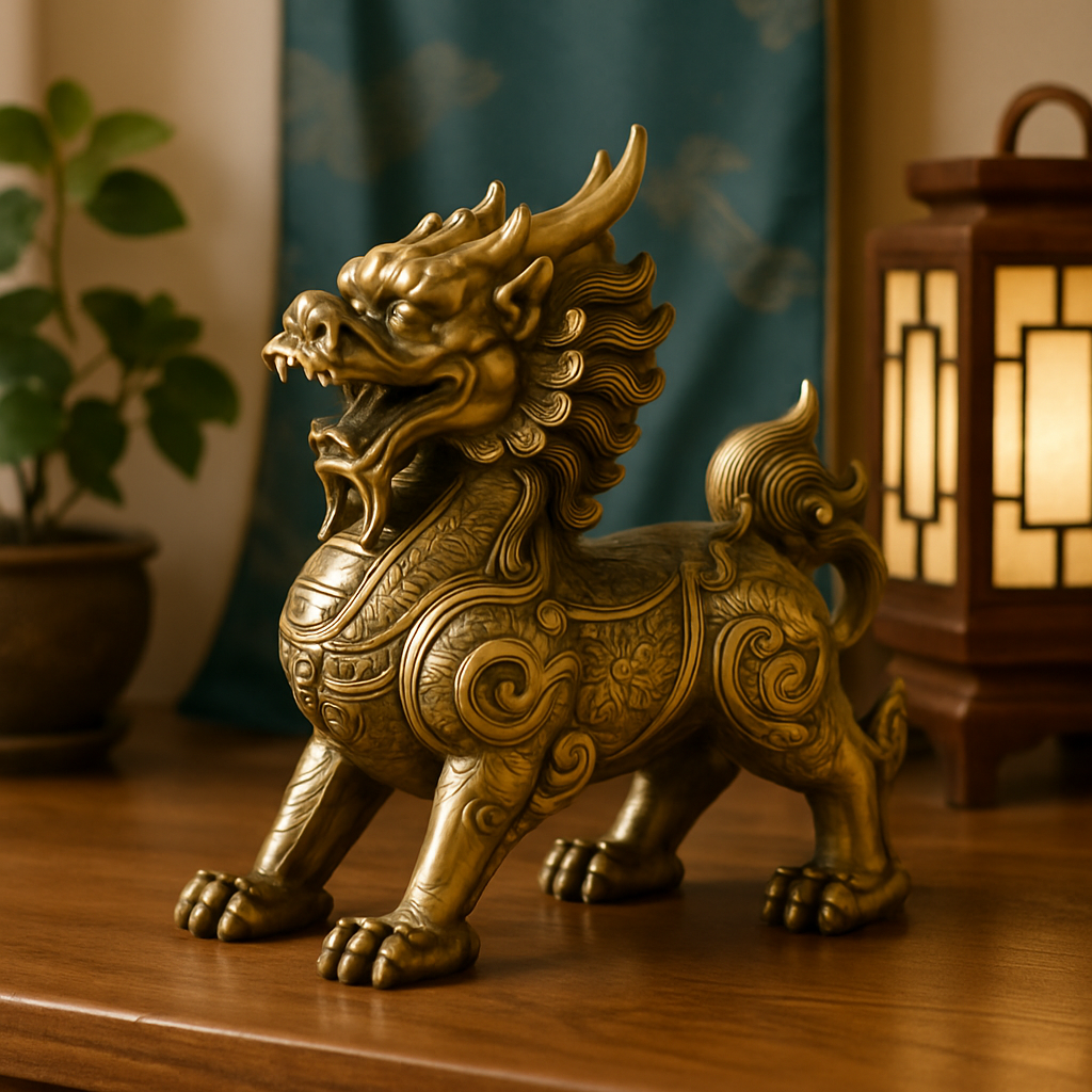 Craftsmanship and Intricate Designs of Brass Kylin Statues for Home Décor